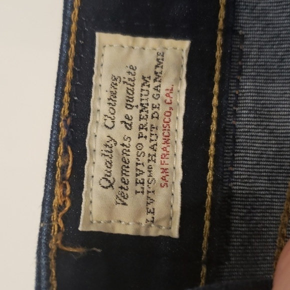 Levi Strauss Denim Skinny 711 Jeans Dark Womens Size 27/30 - Picture 8 of 13